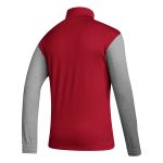 Shop spain national team adidas crest long sleeve half-zip top – red – Mexico Football Shirts & World Cup Jerseys