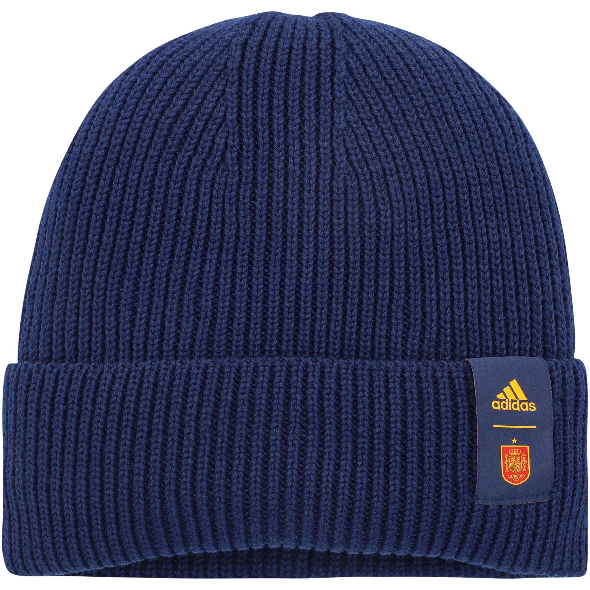 Shop spain national team adidas woolie cuffed knit hat – navy – Mexico Football Shirts & World Cup Jerseys