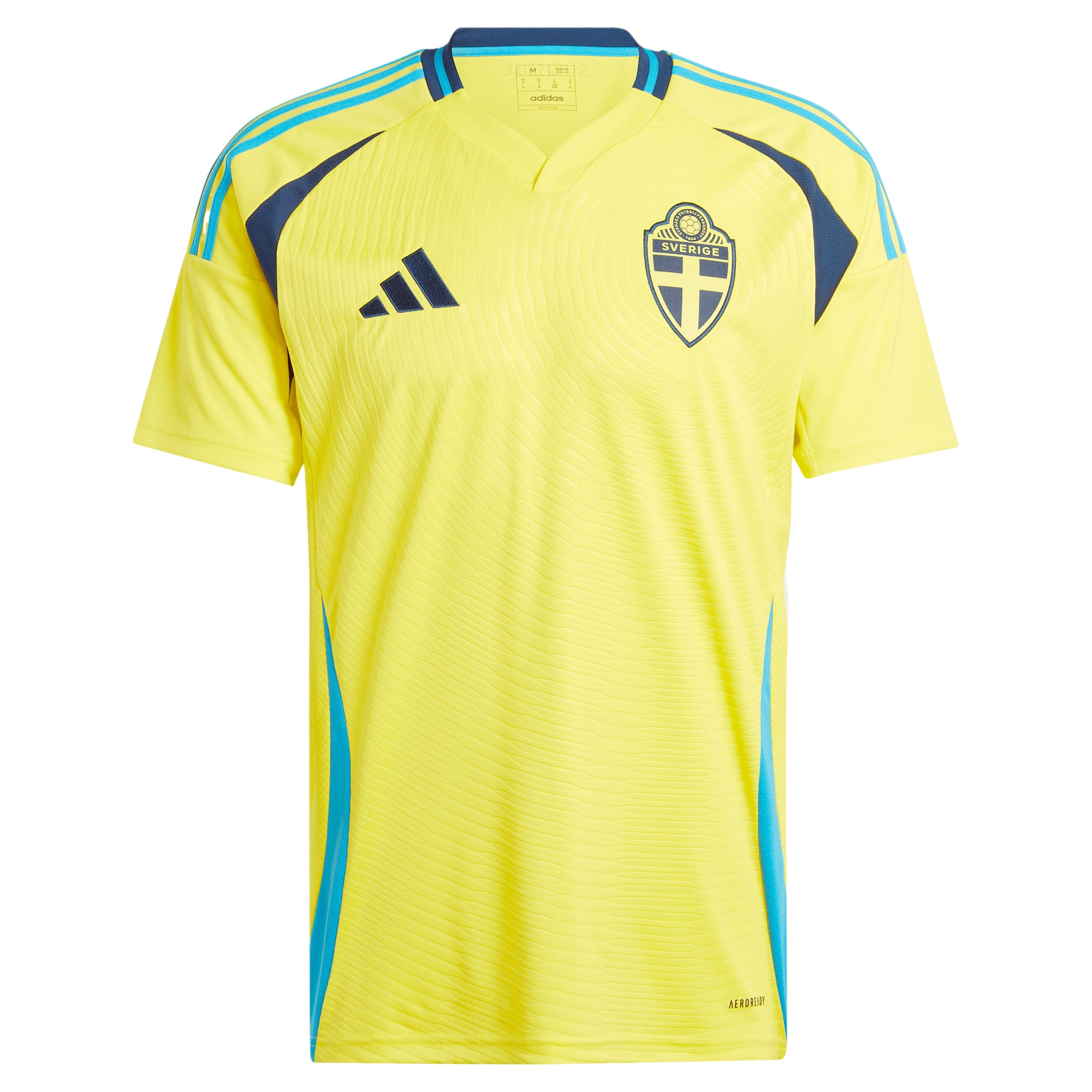 Shop sweden national team adidas 2024 home replica jersey – yellow – Mexico Football Shirts & World Cup Jerseys