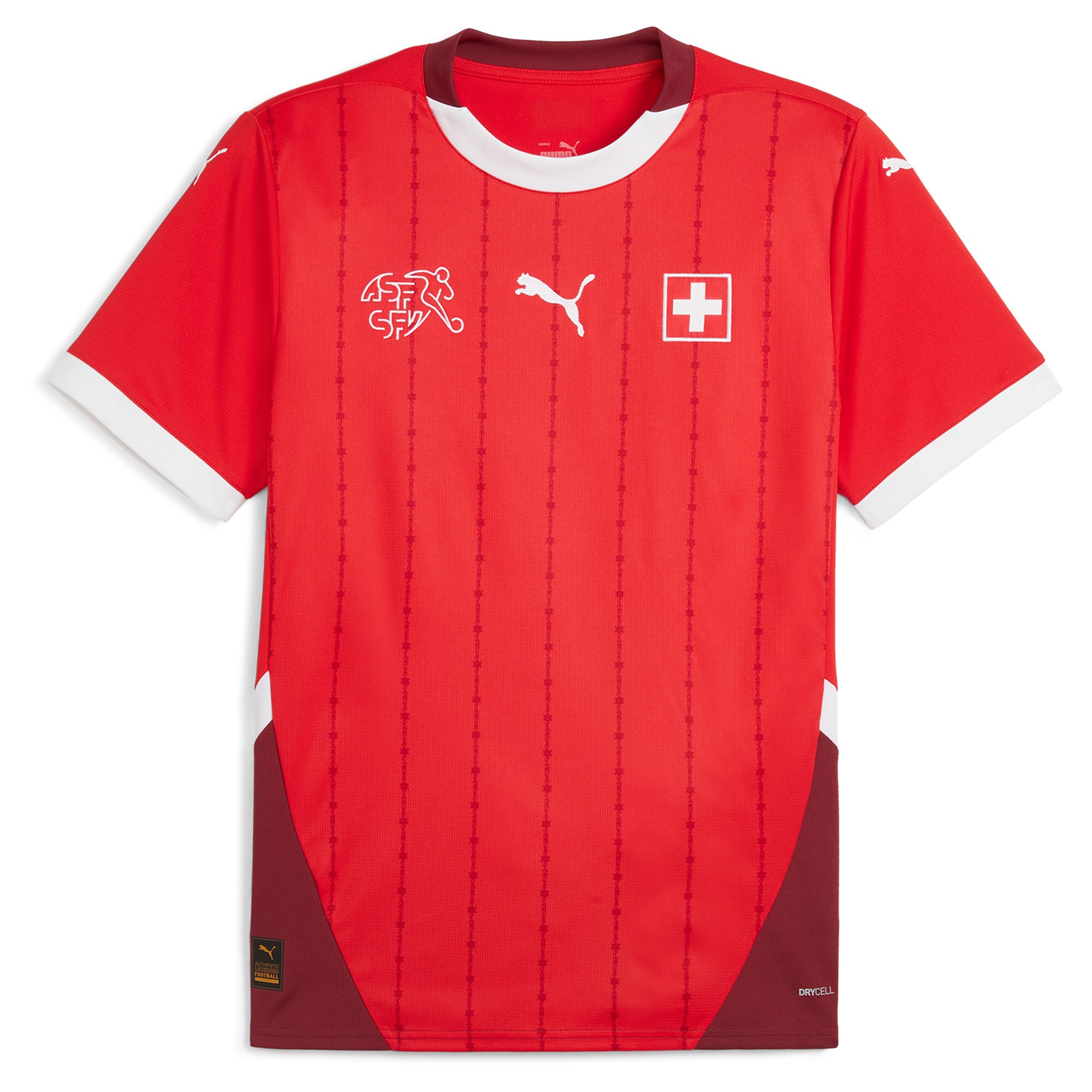 Shop switzerland national team puma 2024 home replica jersey – red – Mexico Football Shirts & World Cup Jerseys
