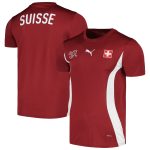 Shop switzerland national team puma 2024 pre-match jersey – red – Mexico Football Shirts & World Cup Jerseys