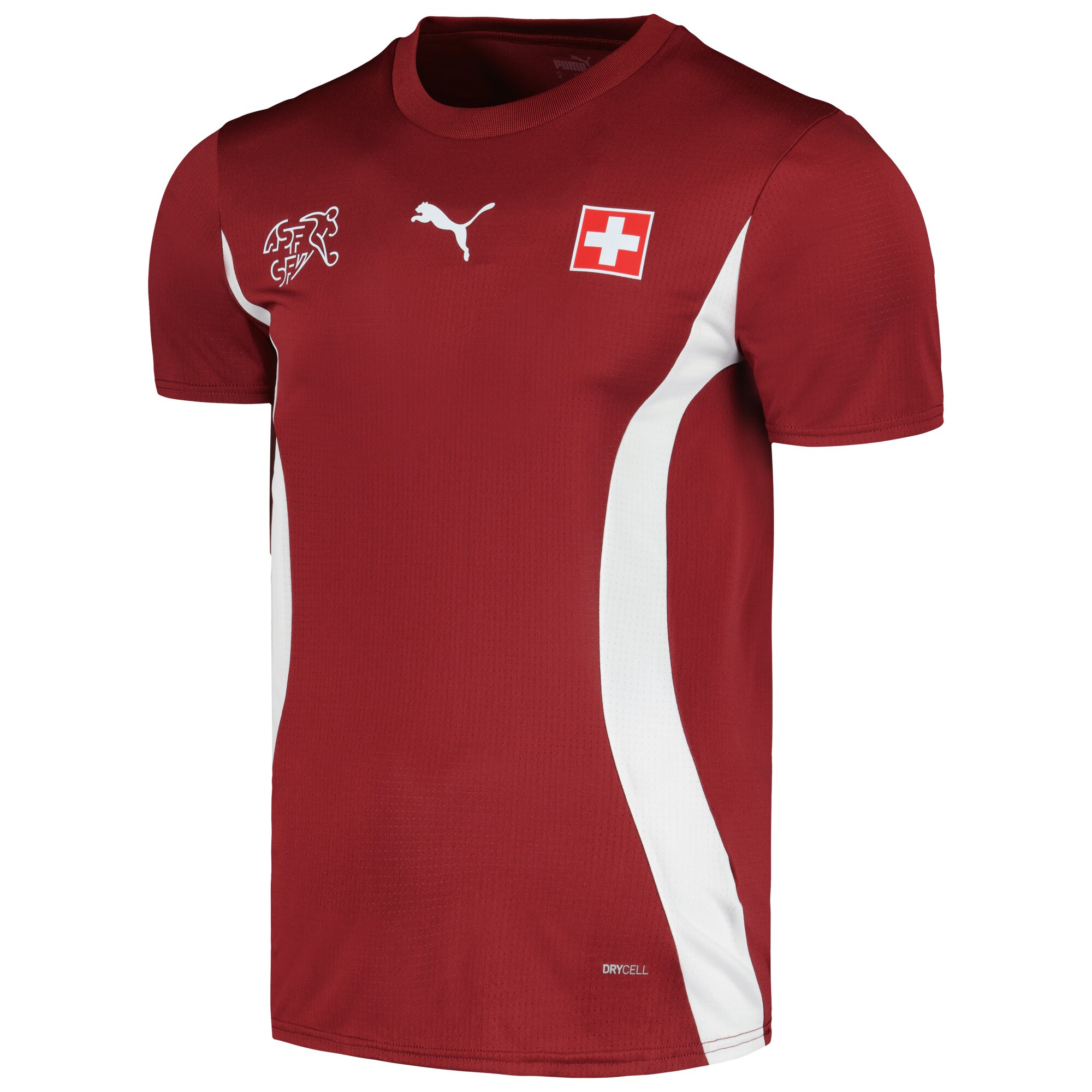 Shop switzerland national team puma 2024 pre-match jersey – red – Mexico Football Shirts & World Cup Jerseys