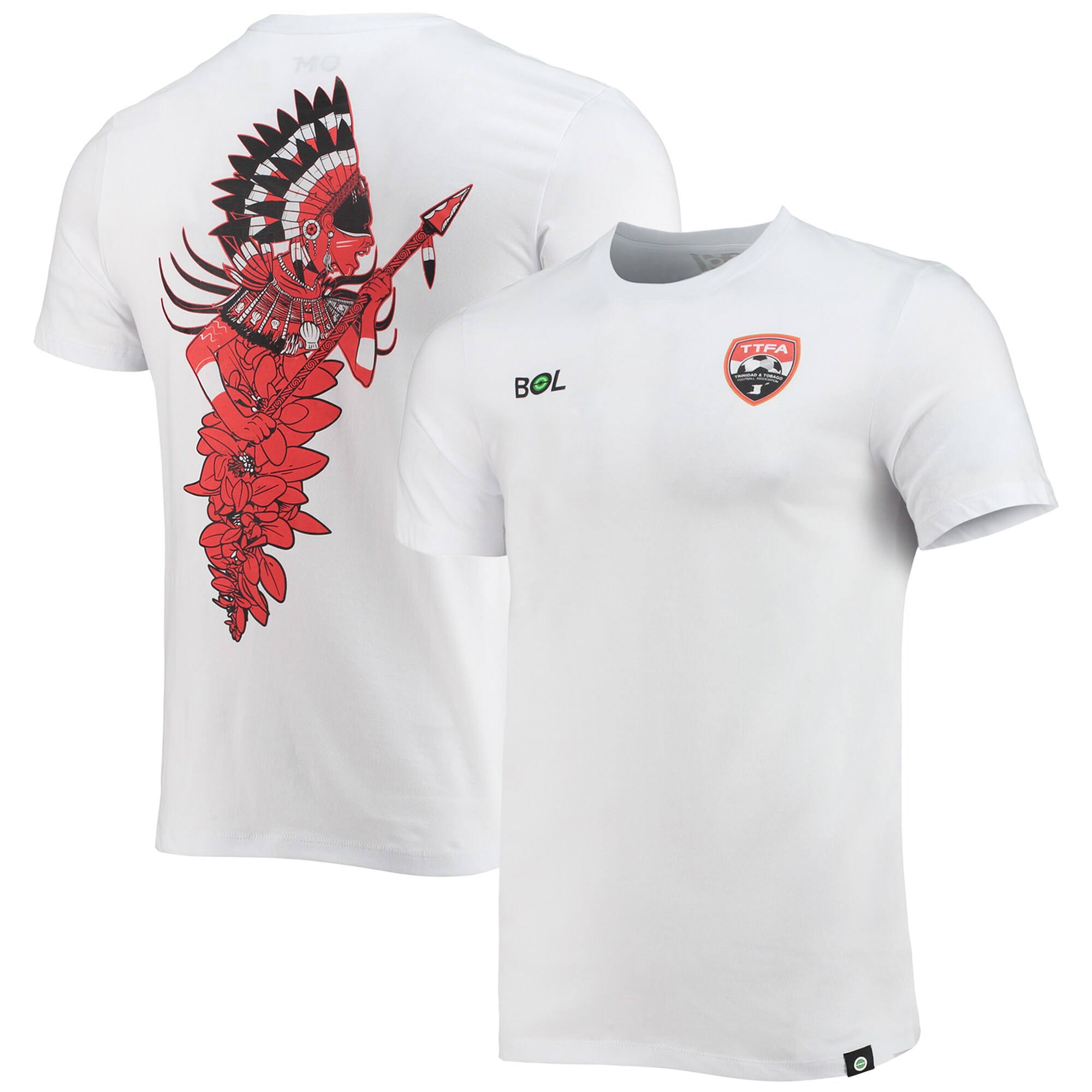 Shop trinidad and tobago national team trinbagonian warrior t-shirt – white – Mexico Football Shirts & World Cup Jerseys