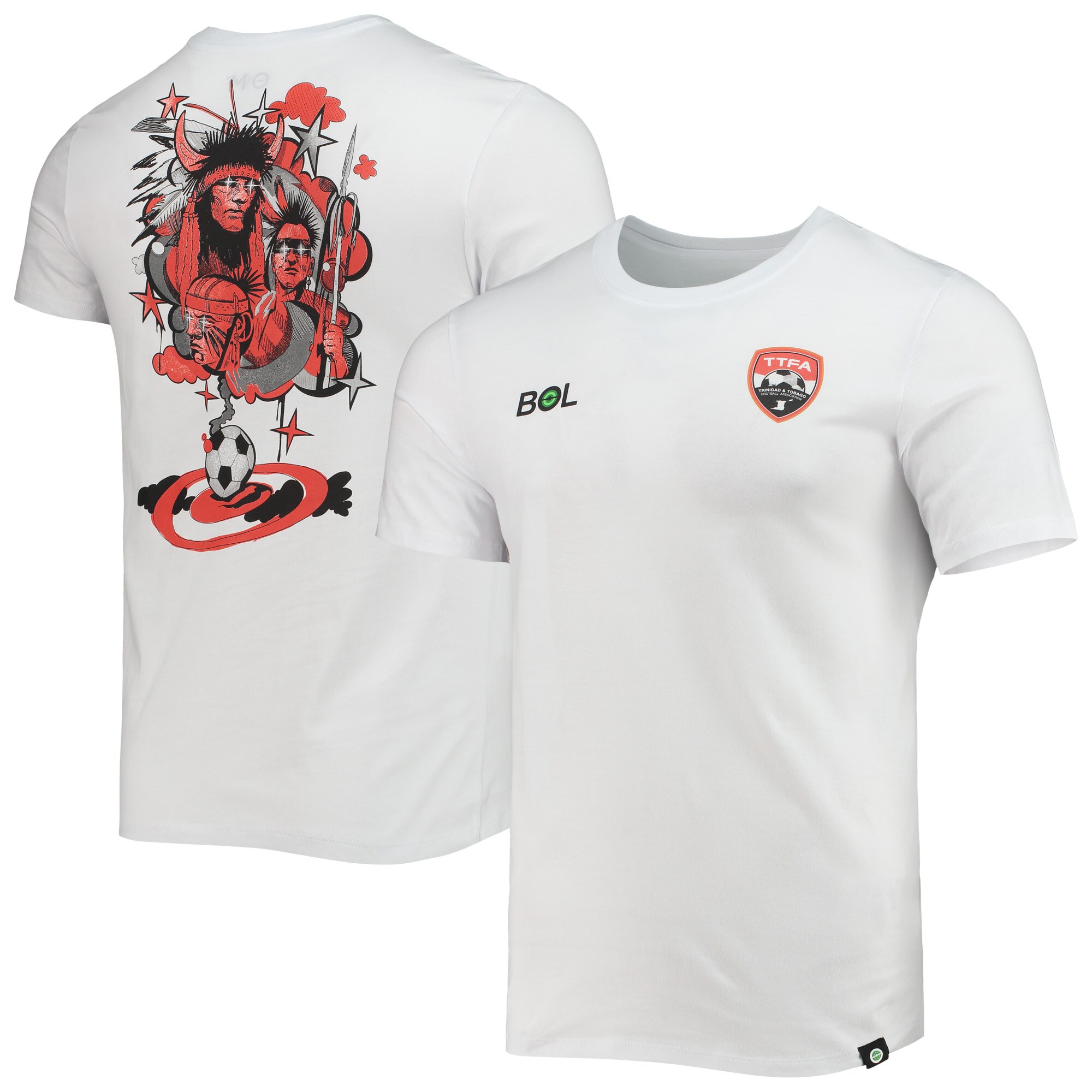 Shop trinidad and tobago national team warrior star t-shirt – white – Mexico Football Shirts & World Cup Jerseys